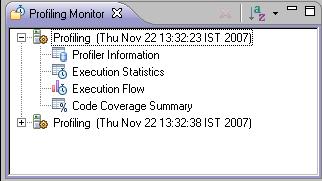 Zend Studio for Eclipse User Guide Profiling Monitor View The Profiling Monitor view displays a list of previously run Profiling sessions.