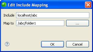 PHP Project Properties Figure 271 - Include Mapping Dialog Studio will behave as though a.
