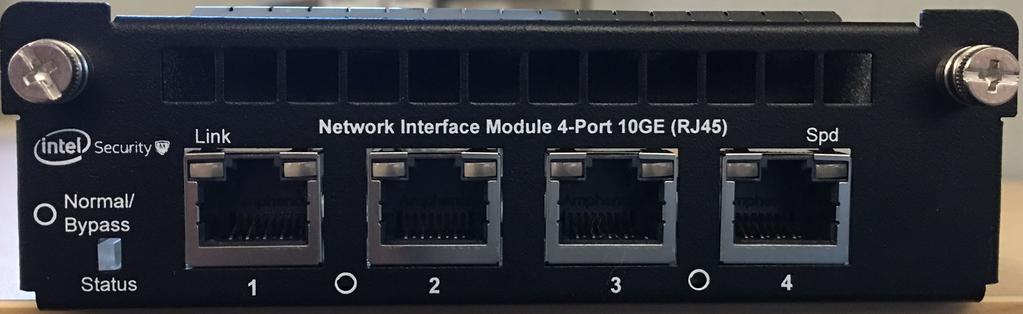 1 Overview Contents of the box 4-port RJ-45 10 Gbps/1 Gbps/100 Mbps with internal fail-open interface module (screws