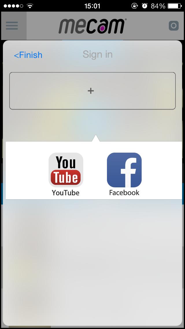 Sharing Files Before sharing the file to Facebook or YouTube, download the desired file first into your smartphone. 1.
