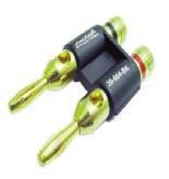 .2 cable 30-600-Bk Black 30-600-RD Red Banana plug, gold plated solderless with Female banana tap. Black or red.