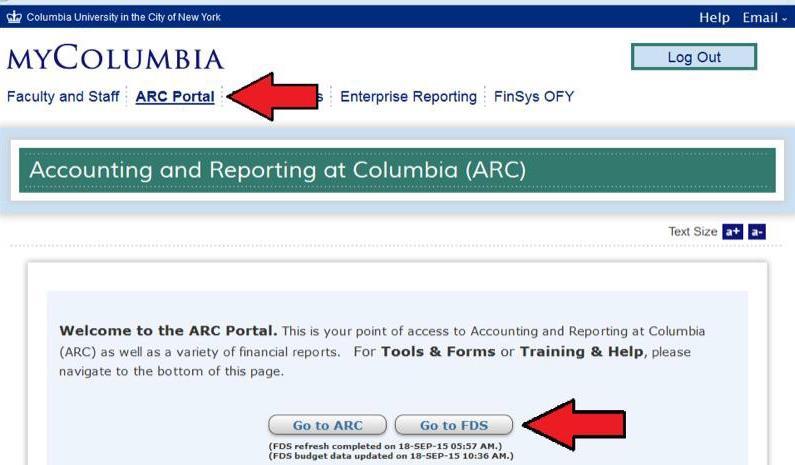 Overview The FDS (Financial Data Store) On Demand Reports interface is Columbia s custom interface for running FDS reports.