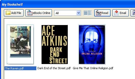 Buying and Viewing ebooks Using Help Contents Index Back 79 To change the display of the library contents: Do one of the following: Click Thumbnail View to display thumbnails of all the books in the