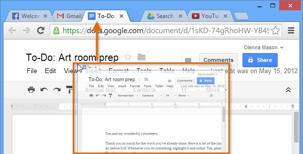 To pin tabs: If there are some pages you use every time you open your browser, like your email