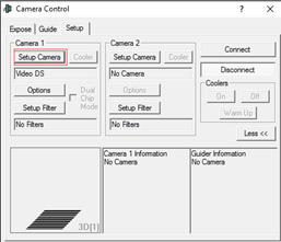 Using the DirectShow Driver in MaxIm DL With the LPI-G camera