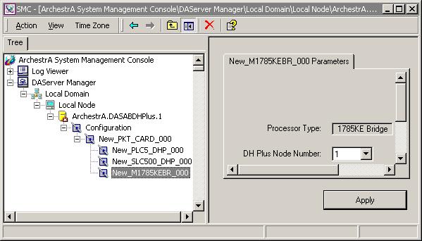 Configuration 29 Message Packet Size: Set the size of the message packet for the SLC 500 controller on the Data Highway Plus. The default value is 216 bytes. Valid range is 2 (two) to 240 bytes.