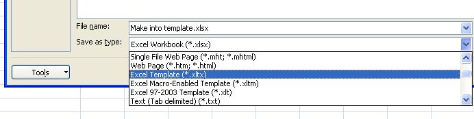 If you have time take a look at some of the other installed templates. Creating templates Open a workbook called Make into template. This is a workbook not a template.