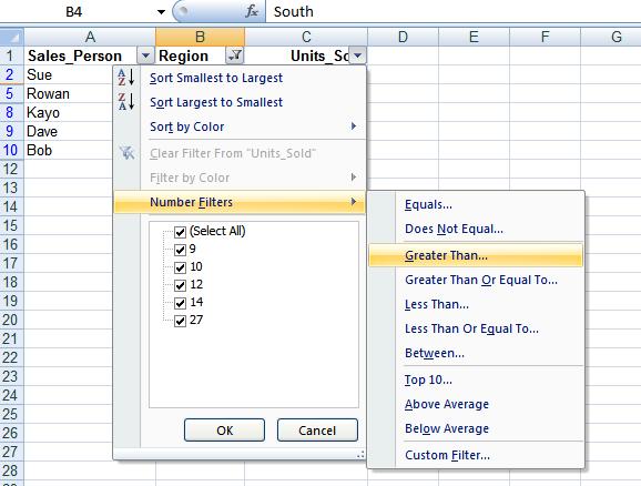 Excel 2007 Intermediate - Page 44 Multiple queries So far, we have filtered the data to show only sales in the North