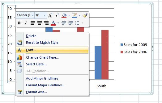 Excel 2007 Intermediate - Page 65 The Font dialog box will be