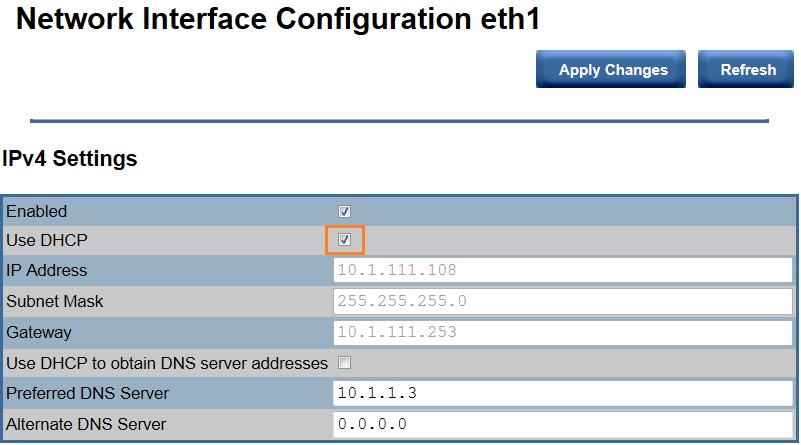 DCHP changed to static IP address, please click name eth1. 3-12.