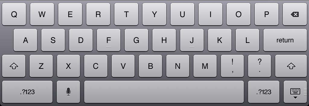 Switch the language when using a hardware keyboard: Press Command Space bar to display a list of available languages. Press the Space bar again to choose a language.