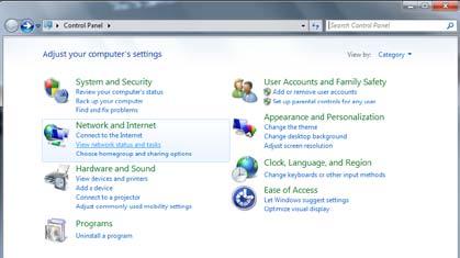 Wireless Network Configuration for Windows 7 HOME PREMIUM IMPORTANT NOTE: Some versions of Windows SEVEN do not