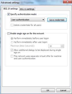 13. Ensure there is a check mark beside Specify Authentication Mode and then Select USER AUTHENTICATION There is an option to