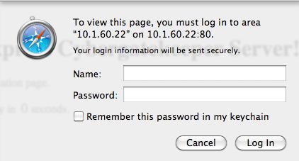 Note: The CyberGateKeeper Agent for Mac OS can be a little intermittent at times. To ensure it is working properly, you can force authentication by typing 10.1.60.