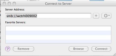 At this point, you need to tell Finder where the network resources are located: 1.