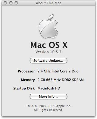 Getting Started with CUDA Verify the Correct Version of Mac OS X CUDA Development Tools 2.3 requires an Intel-based Mac running Mac OS X v. 10.5.6 or later.