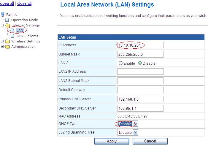 2-2 Access Point Configuration 2-2-1 Login Typing http://10.10.10.254 in the address field of web browser.