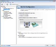 Enabling SLI settings From the NVIDIA Control Panel window, select Set SLI Configuration.