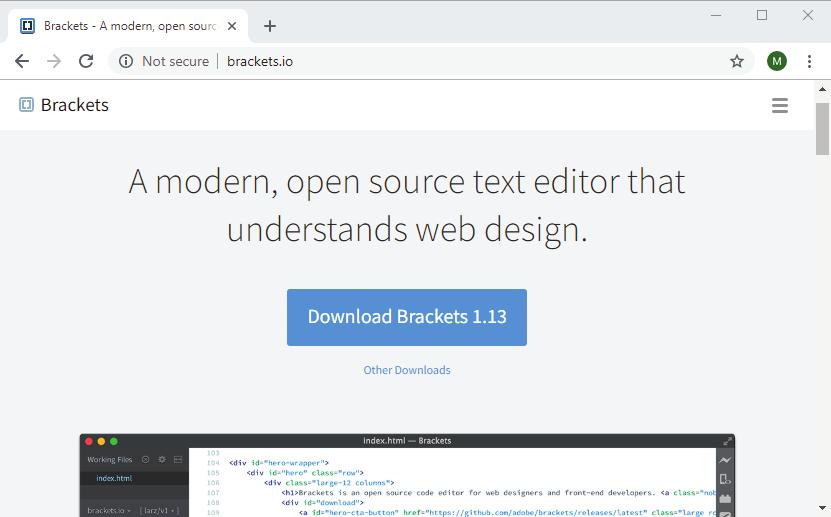 How to use Brackets to develop JavaScript applications 5 The website address for downloading Brackets http://brackets.io The home page for Brackets How to install Brackets on a Windows system 1.