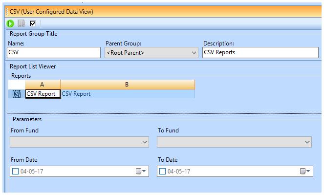 Ensure the Export to CSV box is checked