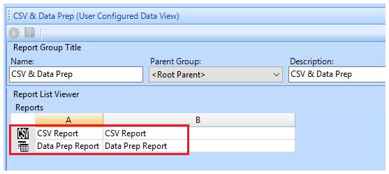 Select the required report.