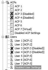 3.7.3.1. ACP Enable/Disable Selections (ACP 3 ACP 6 only) ACP 1 and ACP 2 cannot be disabled. When the Enable box is checked on an ACP#x panel, the associated ACP# is enabled.