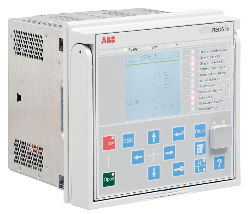 DESCRIPTIVE BULLETIN RED615 ANSI Line differential protection and control RED615 is a phase-segregated, twoend line differential protection and control relay for protection, control, measurement and