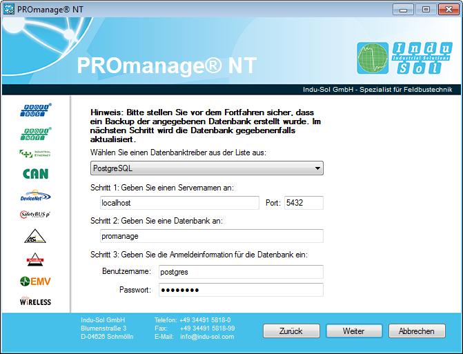 Installation PROmanage NT Make your selection for the creation of program icons and confirm these with 'Next'.