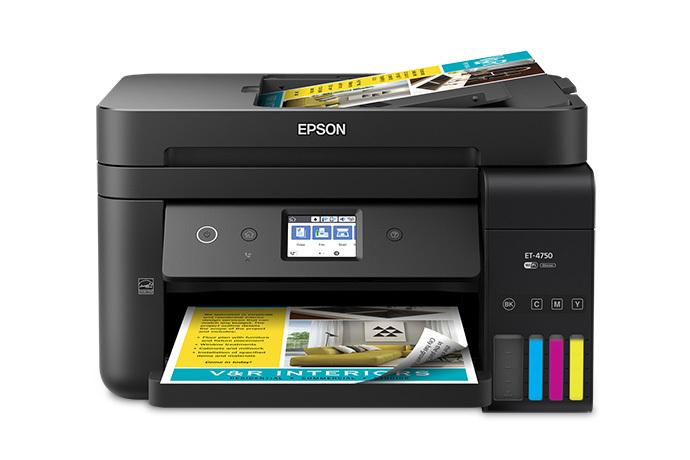 NEW WorkForce ET-4750 Business Edition EcoTank All-in- One Supertank Printer Contact Us 800.463.
