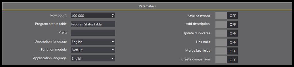 2.2.13. Parameters Q-Table allws setting 10 parameters that can adjust prgram s functinality t ne s needs.