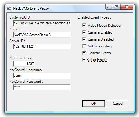 Installing the NetDVMS Event Proxy 3.