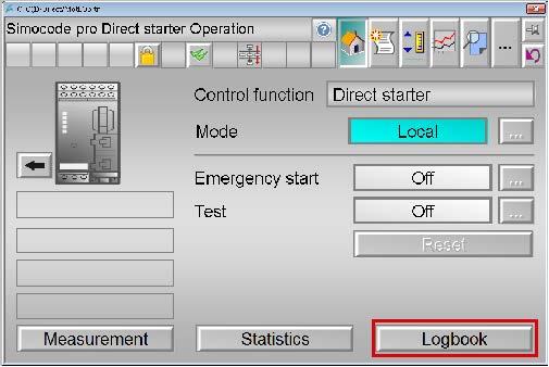 5.4 Operator Station MMLog 1. Open faceplate MMOprtn and switch to view Preview. 2. Click on button Operation.