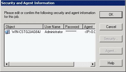 You could edit or confirm Security and Agent Information.