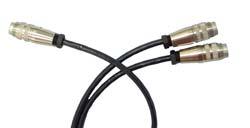 The standard Cable length is 1 meter.  Input/Output Cable Assembly (4970481G-0500) This cable assembly provides connection to the 14 signals on the I/O connector.