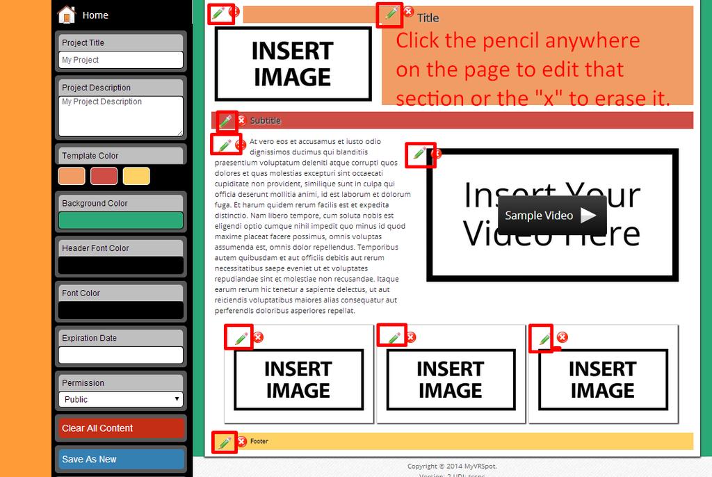 Step 2 Add your media from the gallery and edit text as desired When