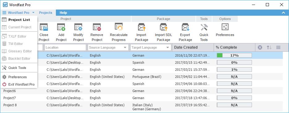 11. Use Quick Tools You can use Quick Tools to create and work with files outside of projects. Typically, Managers use Quick Tools before cleaning up and sending files on to translation.