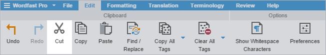 6. Translate or Review Files 4. Choose one of the following actions: Press Delete or Backspace. On the Edit tab, click Cut, then paste the tag elsewhere.