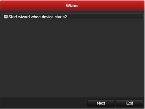 Figure 2. 3 Warning 2.3 Using the Wizard for Basic Configuration By default, the Setup Wizard starts once the NVR has loaded, as shown in Figure 2.