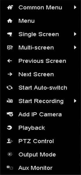 If the corresponding camera supports intelligent function, the Reboot Intelligence option is included when right-clicking mouse on this camera. Figure 3. 1 Right-click Menu 3.2.