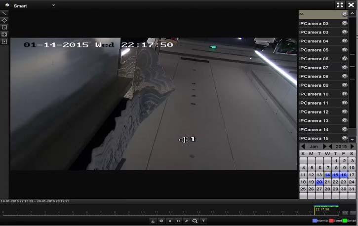 Figure 6. 11 Setting Intrusion Detection on IP Camera 2. Configure the required parameters of intrusion detection, including area, arming schedule and linkage 1. Enter Playback interface.