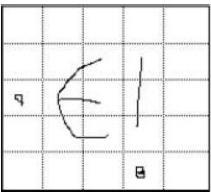 Fig.2. Draw-A-Secret technique It is an example of recall based technique this was proposed in 1999. In this scheme user have to draw something on 2D grid.