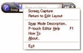 How to Use P-touch Editor Starting from P-touch Editor 2 In [Express] mode or [Professional] mode: Click the [Help] menu and select [P-touch Editor Help].