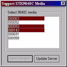 Support STK9840C Media Dialog Box Note.