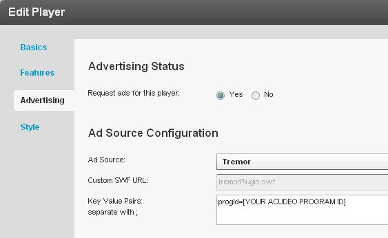 7. Target, manage and customize your ads via the Tremor