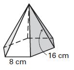 What is the area of the shaded