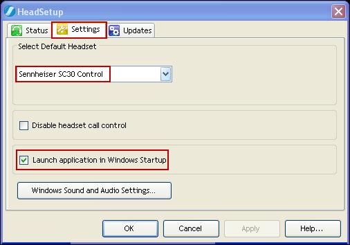 7.1. Configure the Sennheiser Communications A/S HeadSetup Application Once the HeadSetup application is launched and is running, double click on the HeadSetup application icon shown below.