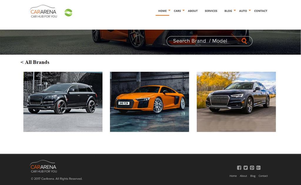 Dealer Page - Car Models Select the car model of your choice.