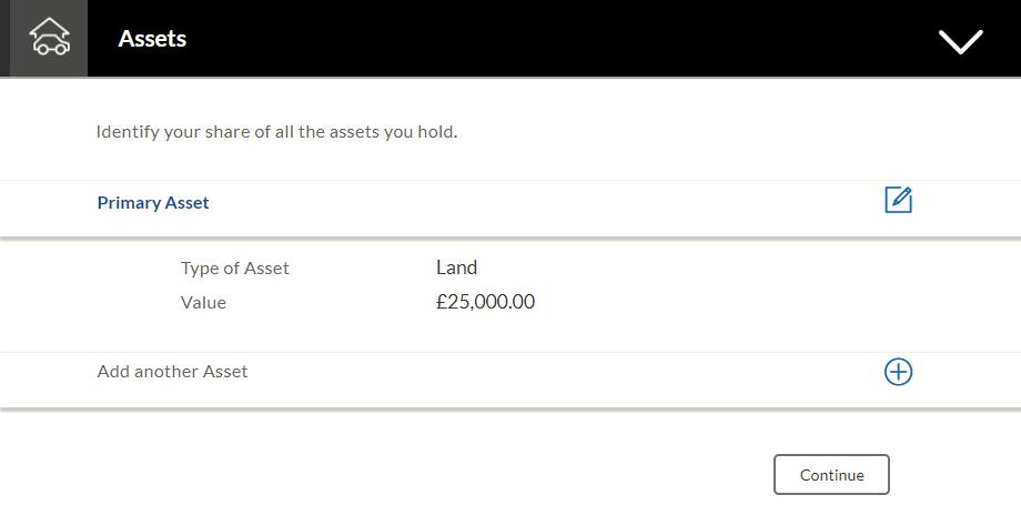 3.11 Assets In this section enter details of all assets owned by you. You can add multiple asset records up to a defined limit.