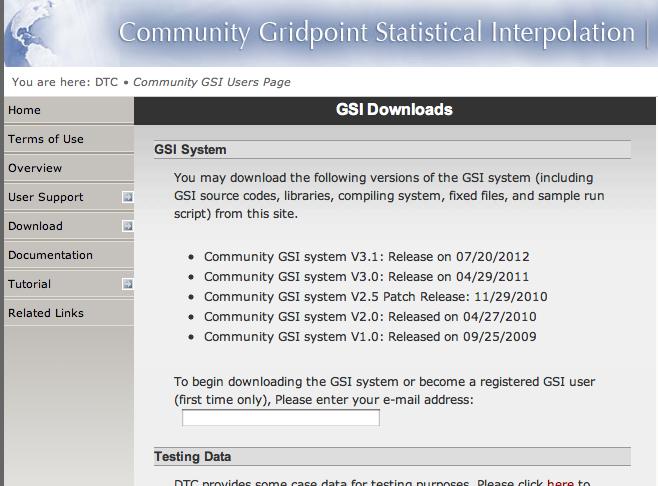Downloading the Source Code All of the GSI source code can be