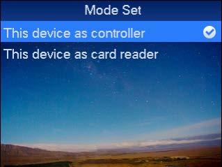 Figure 4-19 Step 2. Modify IP, subnet mask and gateway, press OK. 4.4.3 Mode The device suppers two work mode, including this device as controller and this device as card reader.